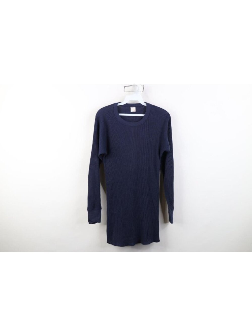 Vtg 70s Streetwear Mens Medium Blank Thermal Waffle Knit Long Sleeve T-Shirt USA